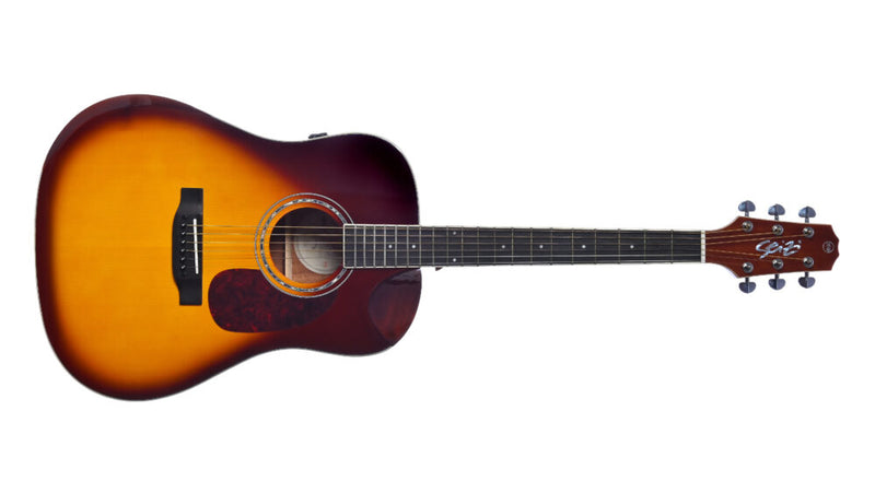 Violão Seizi Neo Akira Kaizen Half Cutaway BrownBurst com Bag