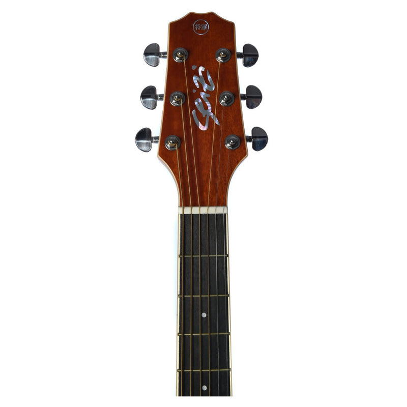 Violão Seizi Neo Akira Kaizen Half Cutaway BrownBurst com Bag