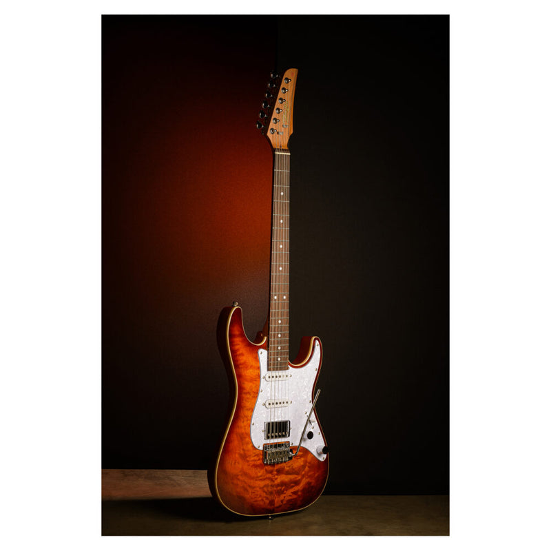 Guitarra Seizi Katana Musashi Plus Stratocaster Bourbon Burst