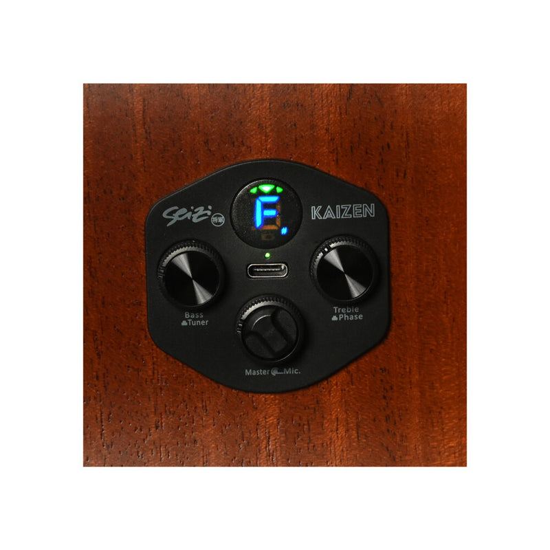 Violão Seizi Neo Akira Kaizen Half Cutaway BrownBurst com Bag