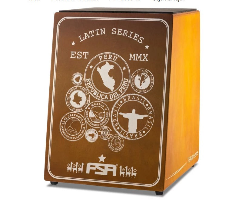 Cajon FSA Acústico Latin Cerejeira FL21