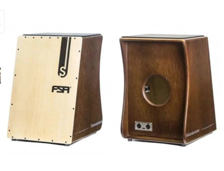 Cajon FSA Eletro-Acústico Standart Tabaco FS2508
