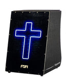 Cajon FSA E-Acústico Gospel Cruz Neon FG1518