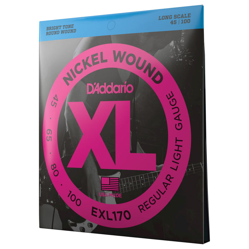 Encordoamento Baixo 4 Cordas Daddario EXL170 .045