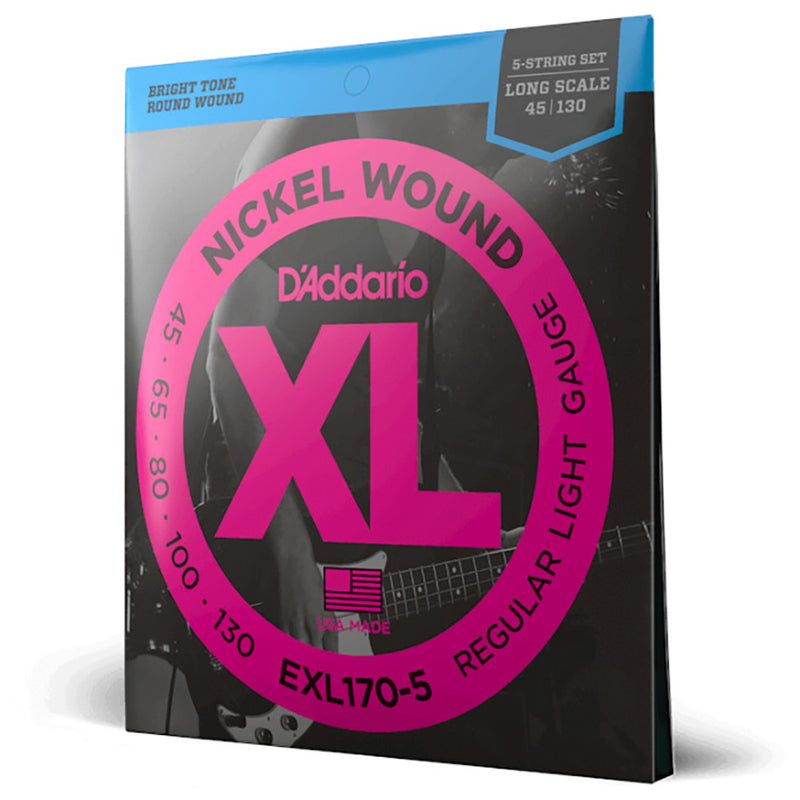 Encordoamento Baixo 5 Cordas Daddario EXL170-5 .045