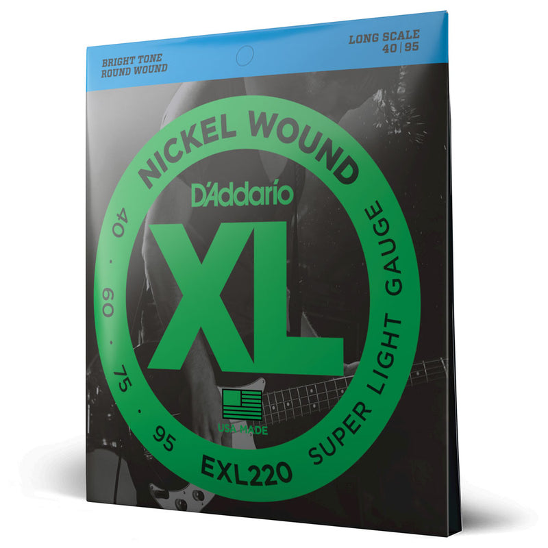 Encordoamento Baixo 4 Cordas Daddario EXL220 .040