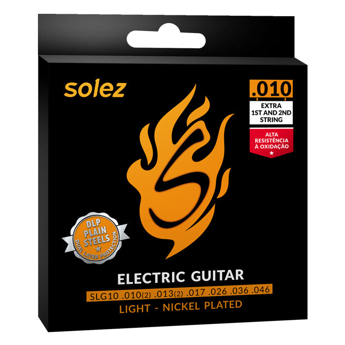 Encordoamento Guitarra Solez .010 SLG10 DLP