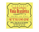 Encordoamento Viola 10 Cordas D'addário J82A Afinação Ré (D) Cebolão