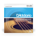 Encordoamento Violão Aço Daddario Phosphor Bronze EJ16 .012
