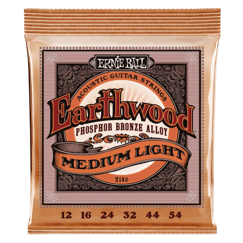 Encordoamento Violão Aço Ernie Ball Earthwood Phosphor Bronze.012
