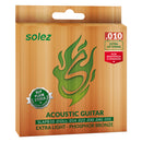 Encordoamento Violão Aço Solez Phosphor Bronze .010 SLAPB10 DLP