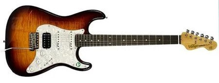 Guitarra Vintage Reissued Strato HSS V6 HHFTB SB
