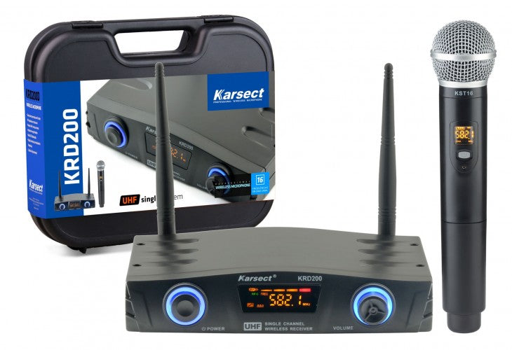 Microfone Sem Fio Karsect Mão KRD-200 SM