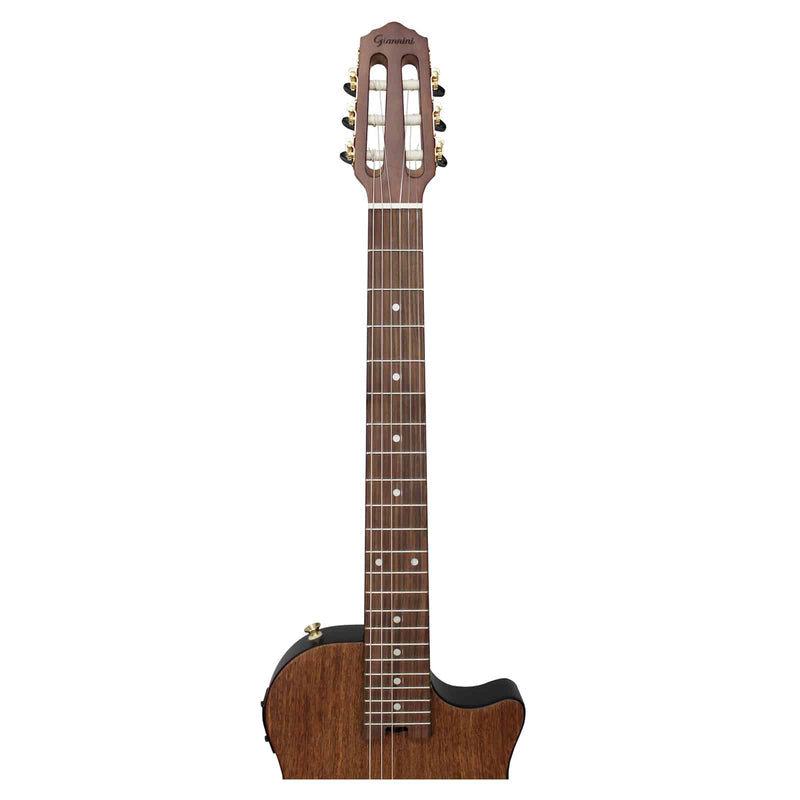 Violão Giannini  Nylon Eletro-Acústico Flat Cutaway Stage STN SUC CEQ Natural Satin