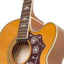Violao Eletro-Acústico Epiphone Aço EJ-200 VN Vintage Natural